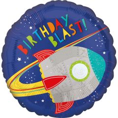 Standard HX Blast off Birthday folija balon