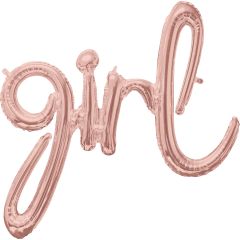 Napis Girl Rose folija balon