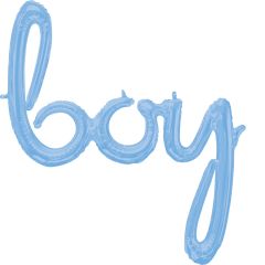 Napis Boy Pastel Blue folija balon