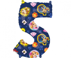 Mid size Paw Patrol Številka 5 folija balon