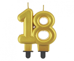 Metallic Gold svećka 18