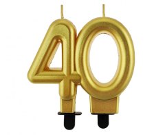 Metallic Gold svećka 40