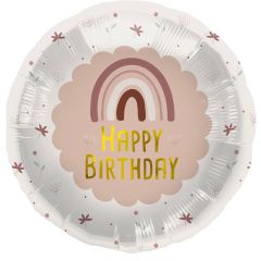 Standard Birthday Rainbow Pink folija balon