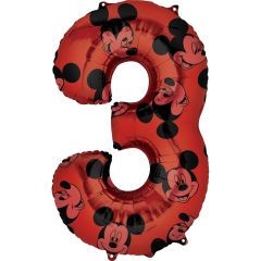 Mid size Mickey Mouse Forever Številka 3 folija balon