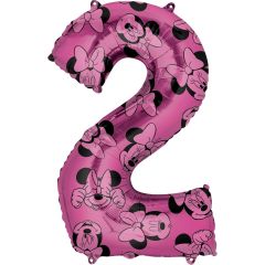 Mid size Minnie Mouse Forever Številka 2 folija balon