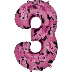 Mid size Minnie Mouse Forever Številka 3 folija balon