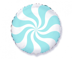 Standard Lollipop Pastel Blue folija balon