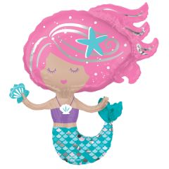 SuperShape Shimmering Mermaid folija balon