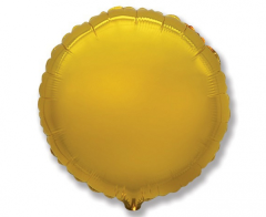Mini okrogel folija balon na palčki 22,5 cm -  Gold