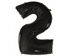 Folija balon B&C številka 2 Black
