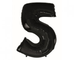 Folija balon B&C številka 5 Black
