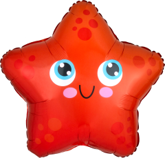 Standard Starfish Red folija balon 