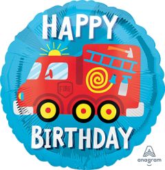 Standard Happy Birthday Fire Truck