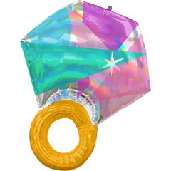 Maxi Iridescent Wedding Ring folija balon