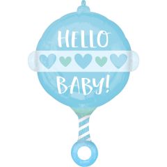 Standard Baby Boy Rattle folija balon