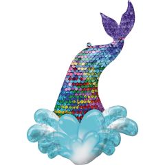 Maxi Mermaid Sequin Tail folija balon