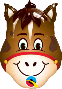 Mini Hilarious Horse folija balon na palčki