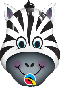 Mini Zany Zebra folija balon na palčki