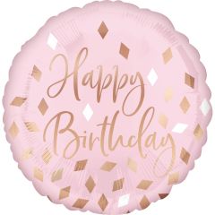 Standard Blush Birthday folija balon