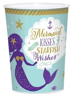 Mermaid Wishes plastičen kozarček