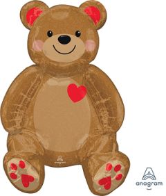 Standard Multi Sitting Teddy folija balon