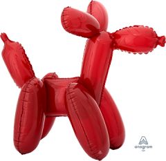 Standard Multi Red Balloon Dog folija balon