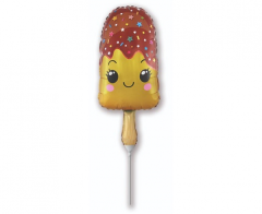Mini 14"FX Ice on Stick Yellow folija balon na palčki