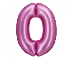 Folija balon B&C številka 0 Satin Pink