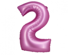 Folija balon B&C številka 2 Satin Pink