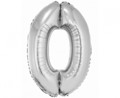 Folija balon Smart številka 0 Silver