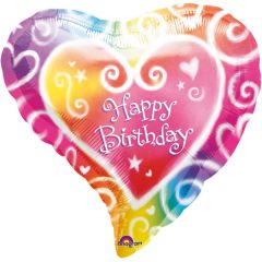 Standard Watercolour Birthday  folija balon