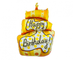 Maxi Happy Birthday Cake folija balon