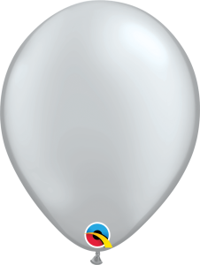 Latex baloni 28cm Silver