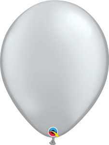 Lateks baloni 40cm Silver