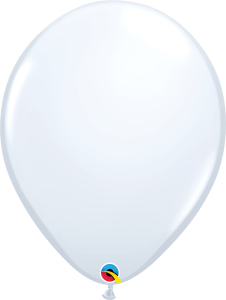Lateks baloni 40cm White 