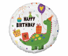Standard Dinosaur Happy Birthday folija balon