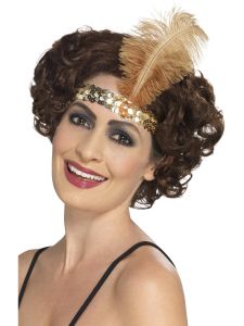 Flapper trak s peresom - zlat