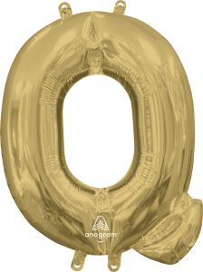 Mini folija balon črka Q White Gold