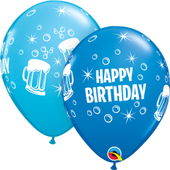Lateks baloni 28cm Bday Beer Mugs 