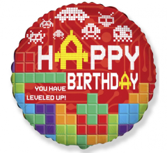 Standard Happy Birthday Bricks folija balon