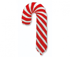Maxi XMas Lollypop White/red Folija Balon