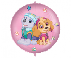 Standard Paw Patrol Skye and Everest folija balon