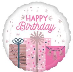 Standard Pastel Bithday Gift folija balon