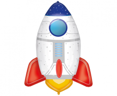 Maxi FX Shp Rocket folija balon