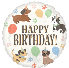 Maxi Pawsome Party Happy Birthday folija balon