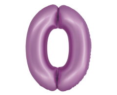 Folija balon Smart številka 0 Lavander