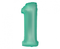 Folija balon Smart številka 1 Mat Mint