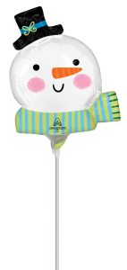 Mini Ho Ho Ho Snowman folija balon na palčki