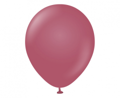 Latex baloni 30 cm Pastel Burgundy (Wild Berry)