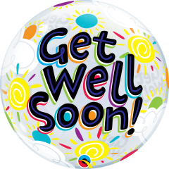Bubble Get Well Soon Sunny Day pvc balon